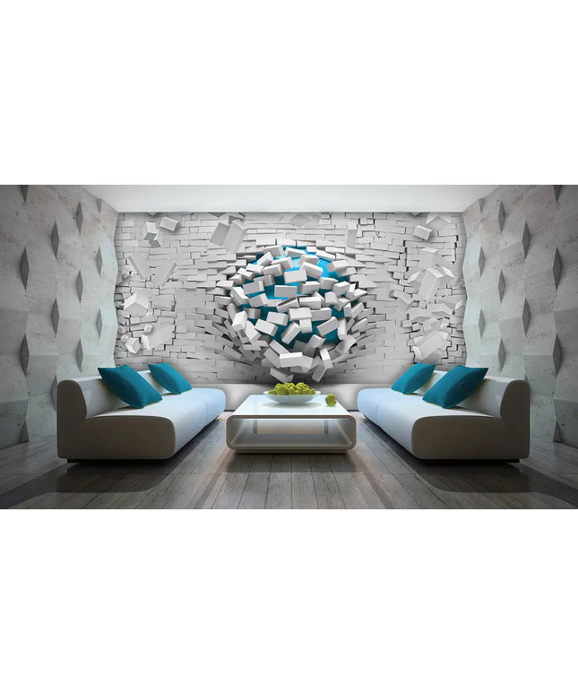 3D tapetas, plytų sprogimas II - 3006VEKW