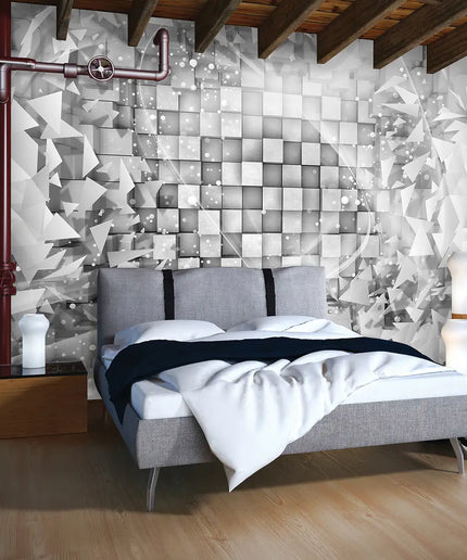 3D tapetas, plytų viesulas - 3028VE