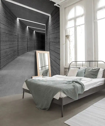 3D tapetas, tunelis iš betono - 3343VEKW