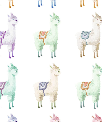 Flizelininiai tapetai, Alpaca Rebel Rainbow - R18131