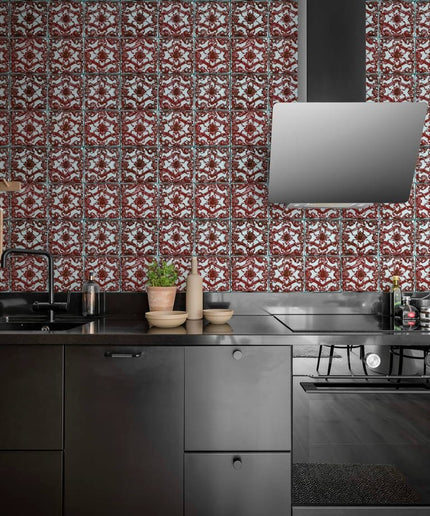 Flizelininiai tapetai, Artisan Tiles, Indian Red - R18548