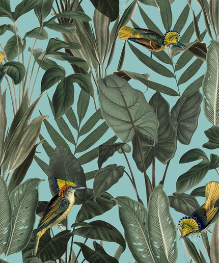 Flizelininiai tapetai, Birds of Paradise, Lush Green - R18563