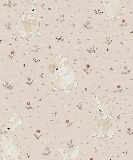 Flizelininiai tapetai, Bunny Field Pink - R18081