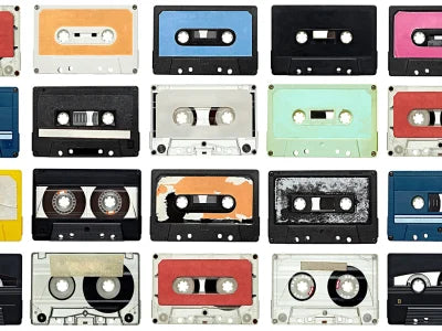 Flizelininiai tapetai, Casette Tape Piccadilly Circus - R18516