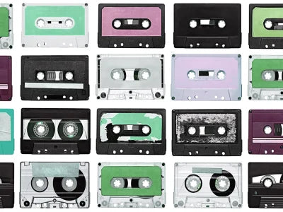 Flizelininiai tapetai, Casette Tape Purple Rain - R18516