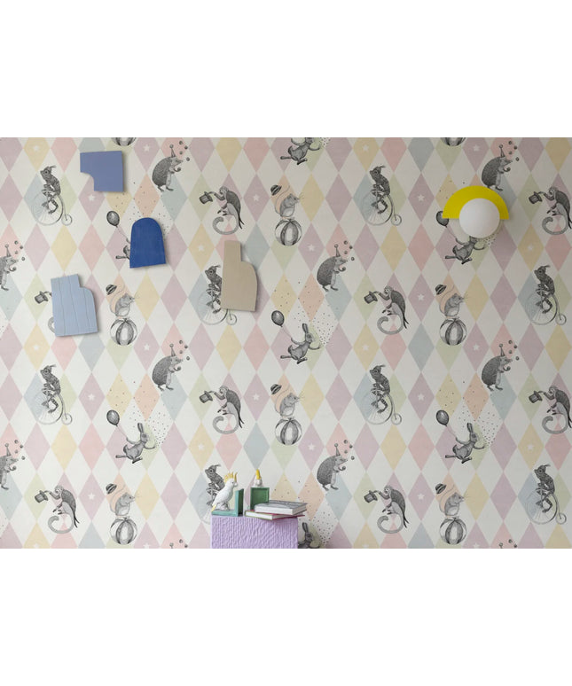 Flizelininiai tapetai, Circus Corner Pastel - R18041