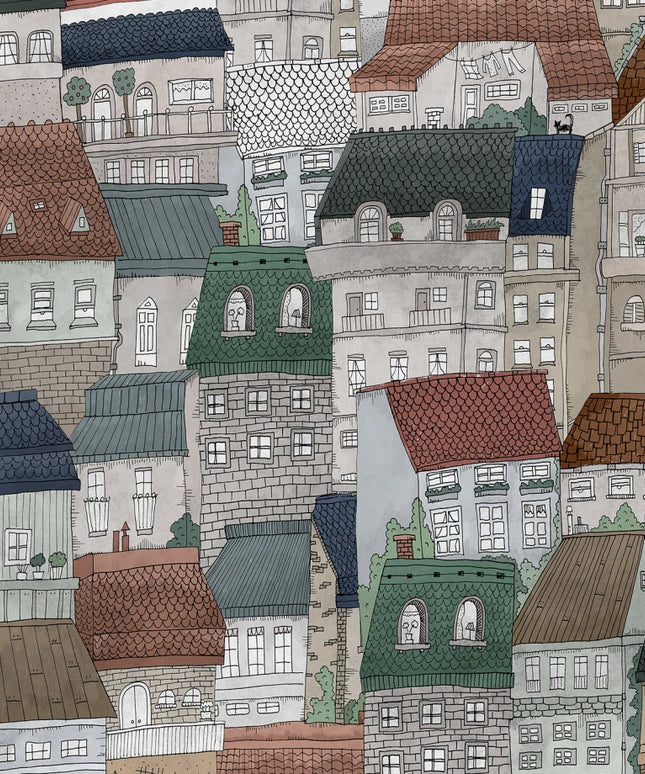 Flizelininiai tapetai, Dream Town Fall - R18091