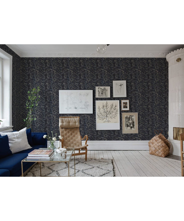 Flizelininiai tapetai, Flow Mini Deep Blue - R18523