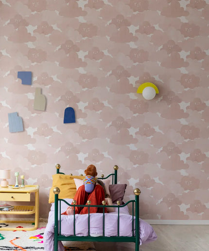 Flizelininiai tapetai, Happy Clouds Pink - R18141