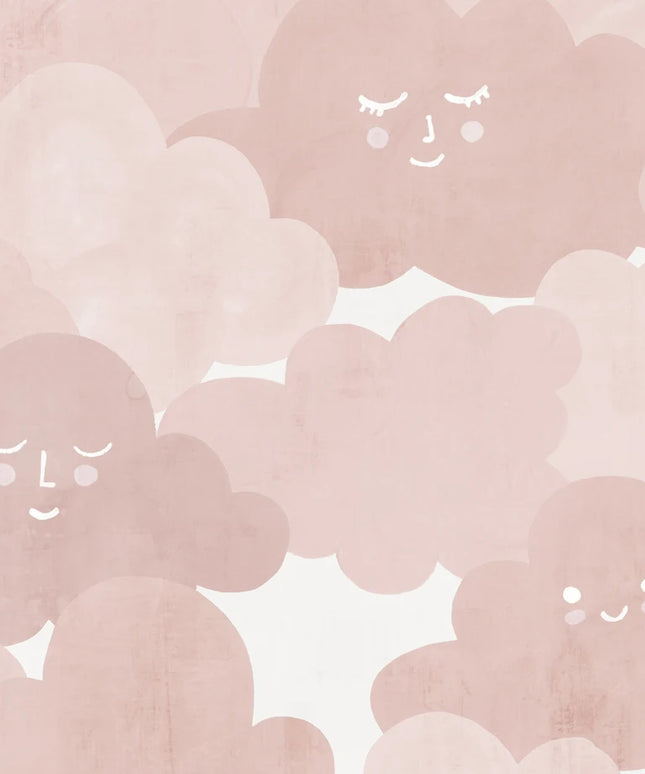Flizelininiai tapetai, Happy Clouds Pink - R18141