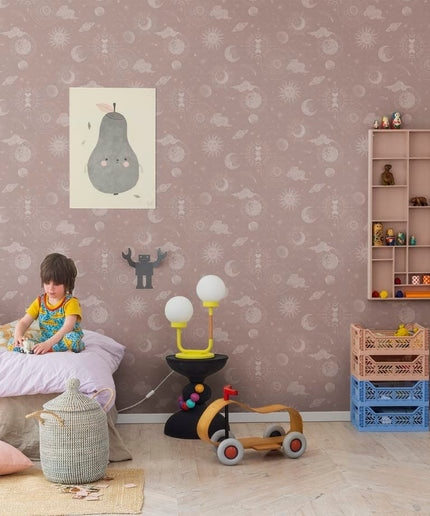 Flizelininiai tapetai, Planetarium Pink - R18022