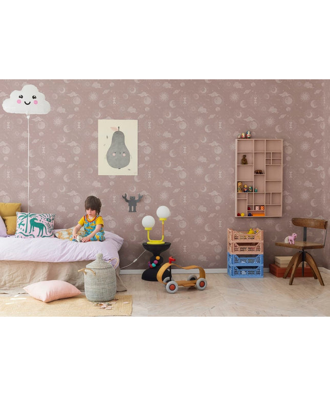 Flizelininiai tapetai, Planetarium Pink - R18022