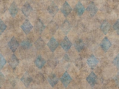 Flizelininiai tapetai, Small Patinated Diamonds Turquoise - R18518