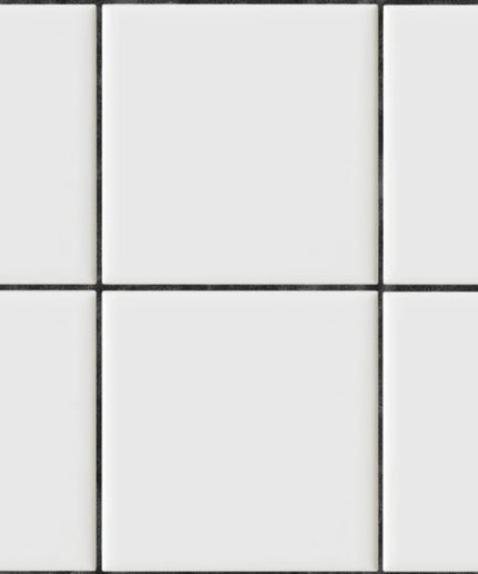 Flizelininiai tapetai, Square Tiles, Clean White - R18536