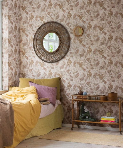 Flizelininiai tapetai, Squirrel Mountain Pink - R17981
