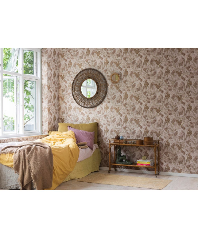 Flizelininiai tapetai, Squirrel Mountain Pink - R17981