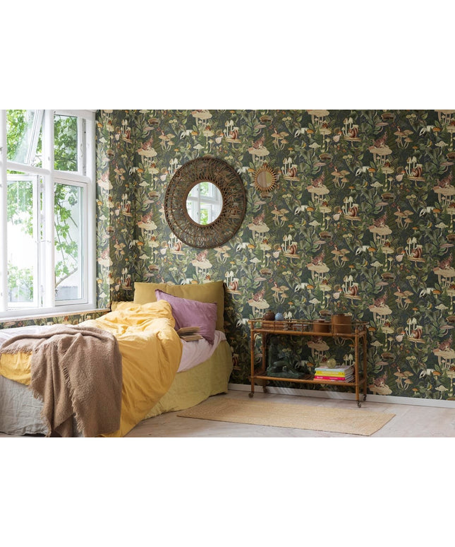 Flizelininiai tapetai, Wildlife Creek Forest Green - R18001