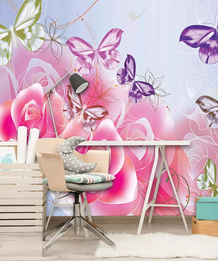 Fototapetai drugeliai ir lomžirgiai - 544VE