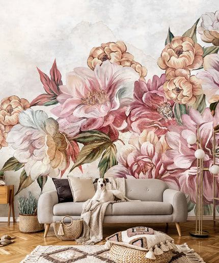 Fototapetas, gėlės, žiedų piešinys - 15172