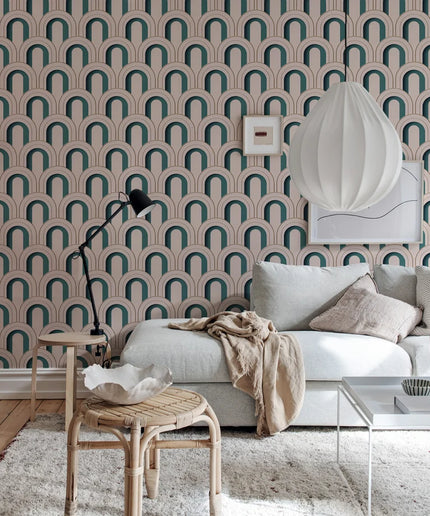 Modernūs tapetai, Arch Deco Bijou, Rebel Pink - R18566