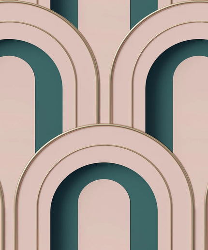 Modernūs tapetai, Arch Deco Bijou, Rebel Pink - R18566