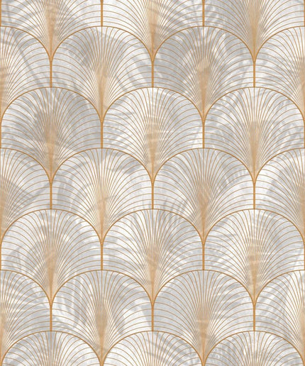 Modernūs tapetai, Art Deco Palms, Gold - R18573