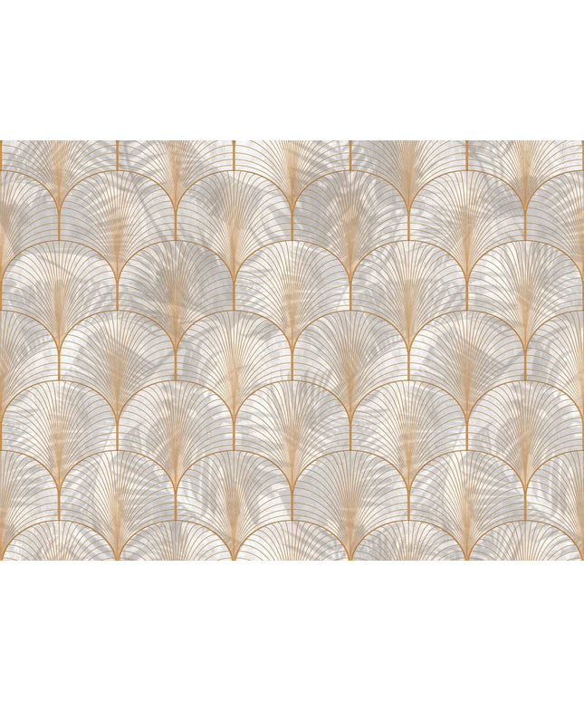 Modernūs tapetai, Art Deco Palms, Gold - R18573