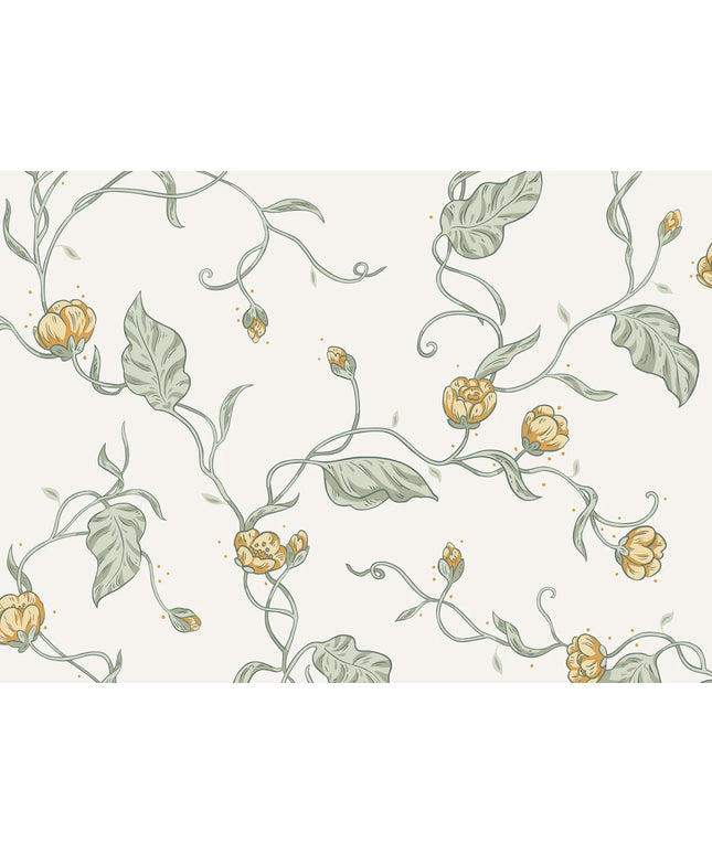 Modernūs tapetai, Elmire spring green - S10147