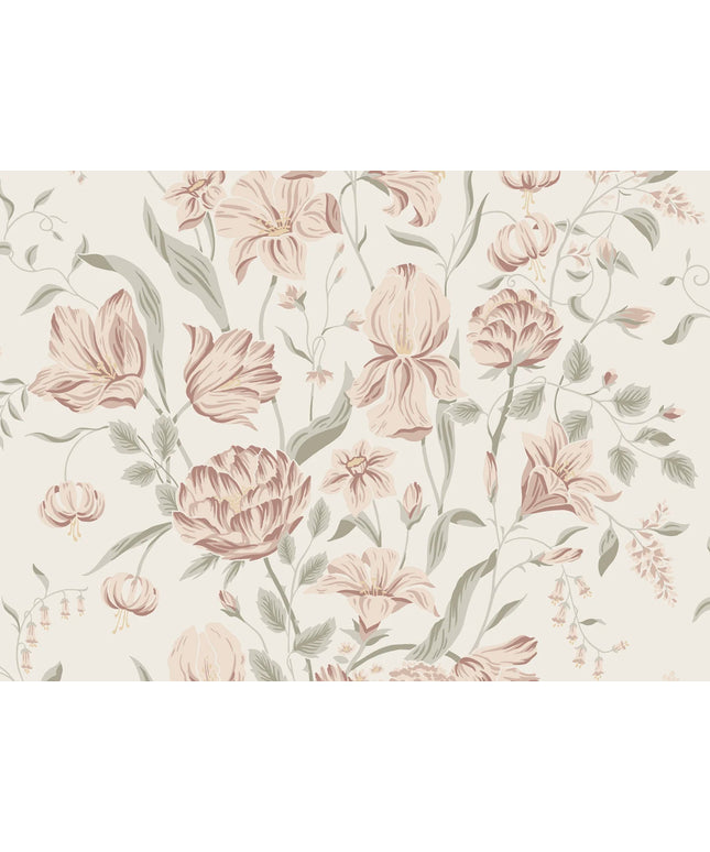 Modernūs tapetai, Karins bukett powder pink - S10162