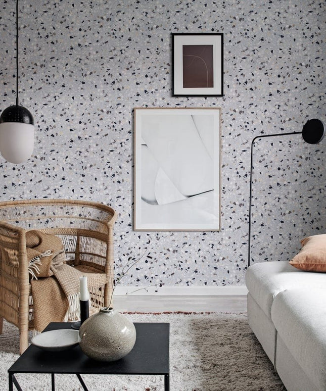 Modernūs tapetai, Terrazzo, Ocean Blue - R18570