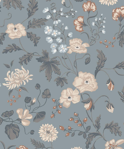 Modernūs tapetai, Till Karin folklore blue - S10165