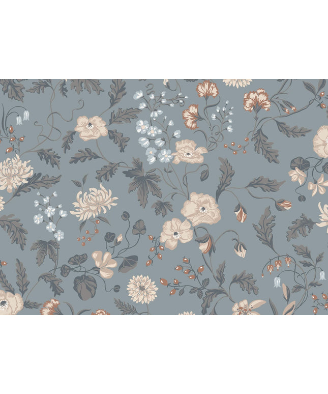 Modernūs tapetai, Till Karin folklore blue - S10165