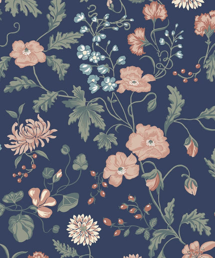 Modernūs tapetai, Till Karin midnight blue - S10165