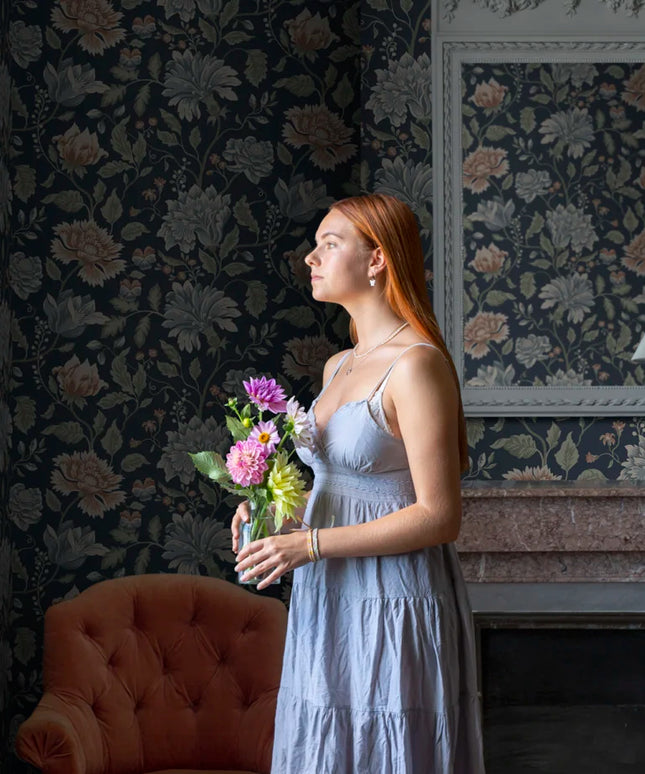 Švediški tapetai, Annabelle classic blue - S10263