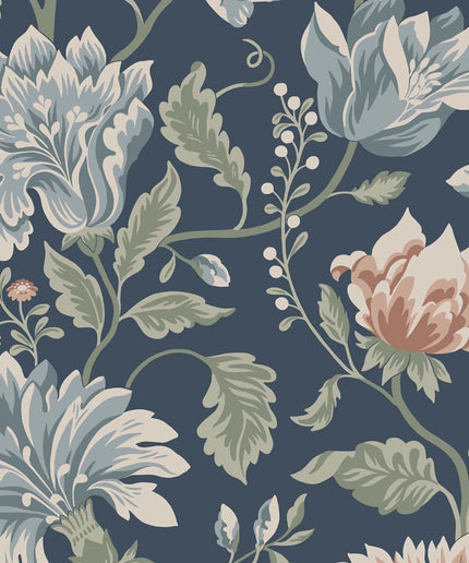 Švediški tapetai, Annabelle classic blue - S10263
