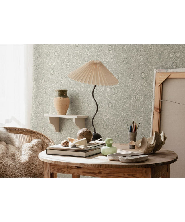Švediški tapetai, Caroline moss green - S10209