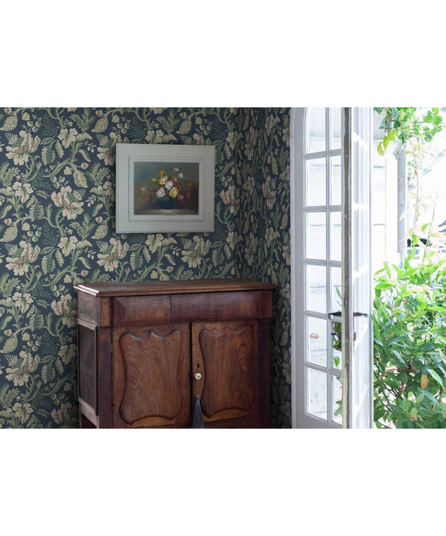 Švediški tapetai, Daphne midnight blue - R10239