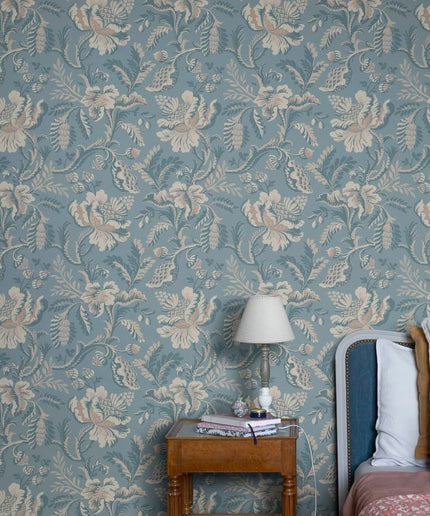 Švediški tapetai, Daphne misty blue - R10239