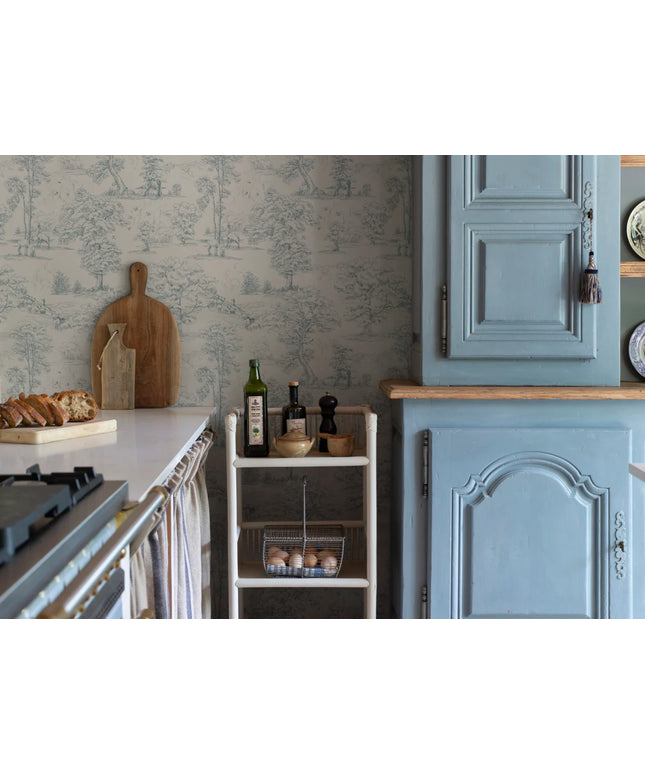 Švediški tapetai, Montfort indigo blue - S10254