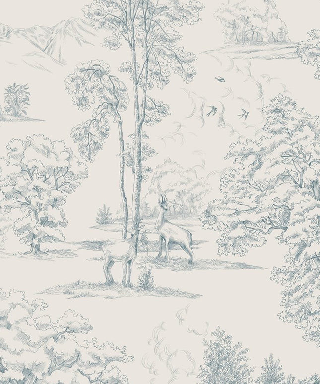 Švediški tapetai, Montfort indigo blue - S10254