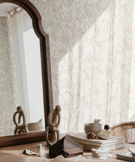 Švediški tapetai, Olof sage green - S10203