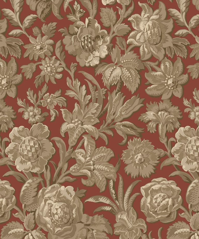 Švediški tapetai, Valentin ruby red - S10245