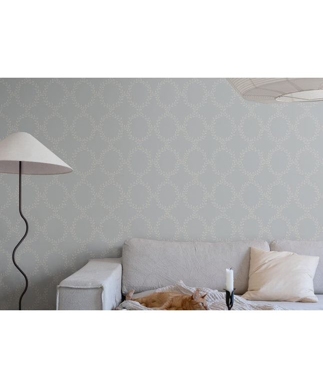 Švediški tapetai, Wilma, Misty Blue - 503