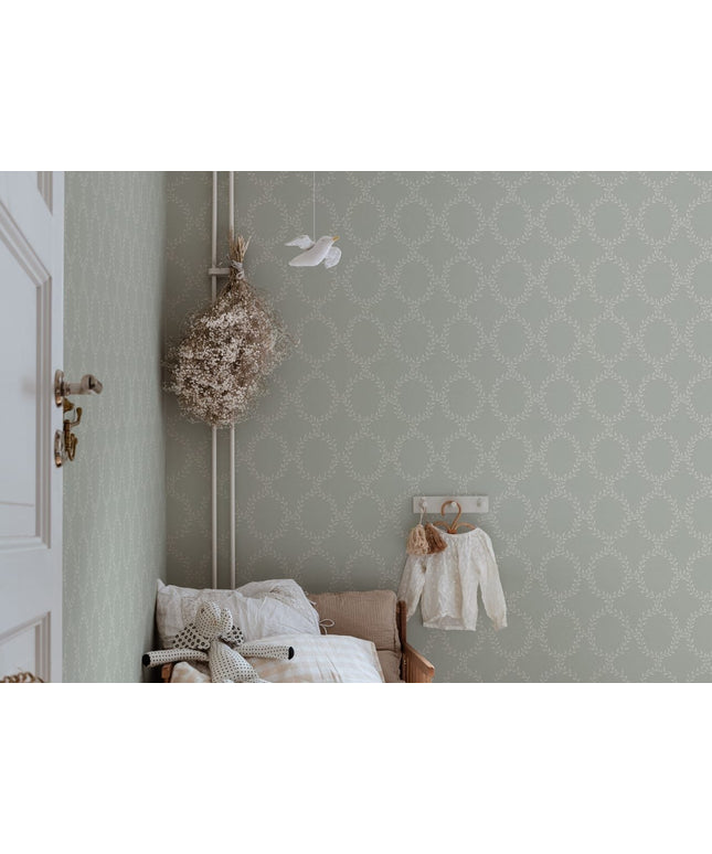 Švediški tapetai, Wilma, Sage Green - 503