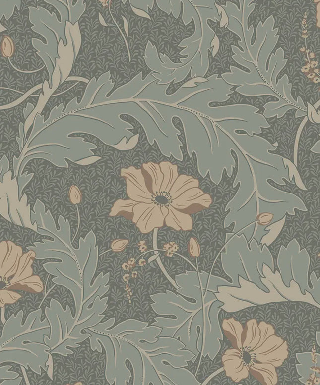 Tapetai miegamajam, Charlotta forest green - 830
