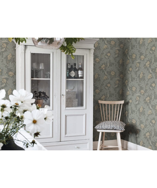 Tapetai miegamajam, Charlotta forest green - 830
