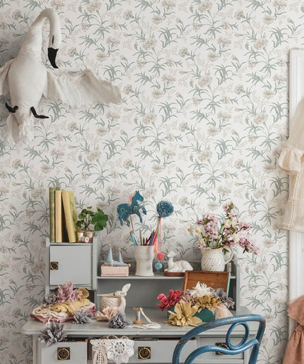 Tapetai miegamajam, Emilie spring green - 832