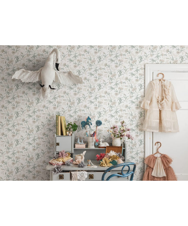 Tapetai miegamajam, Emilie spring green - 832