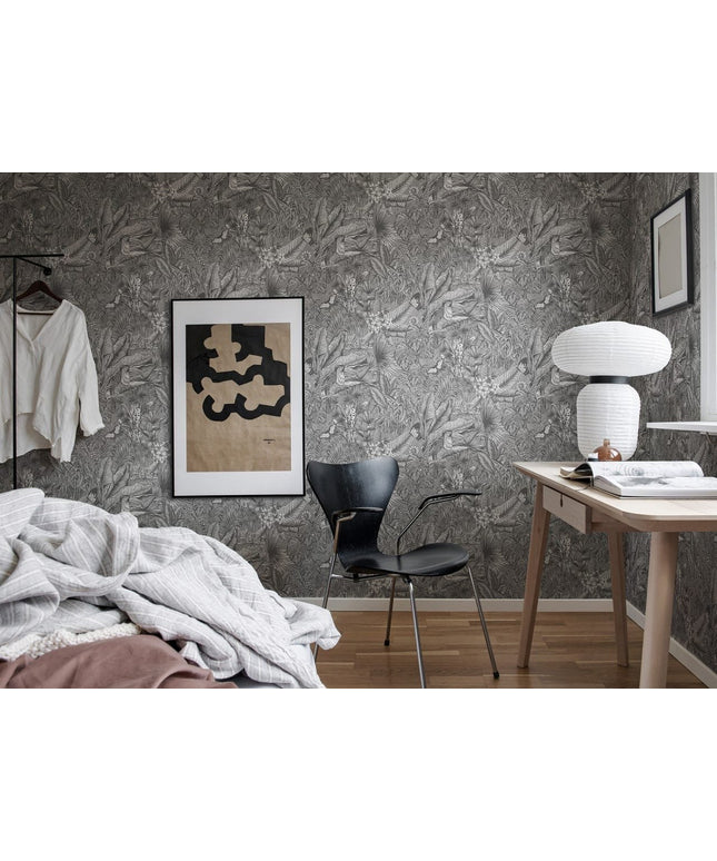 Tapetai miegamajam, Furada Graphite - R17461