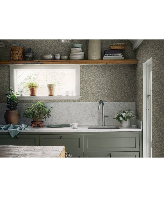 Tapetai miegamajam, Linnea garden green - 838